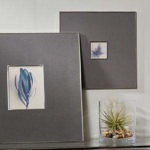 NEW Pottery Barn Gray Linen 18x18” Presidio Frame